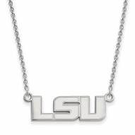 LSU Tigers Sterling Silver Small Pendant Necklace