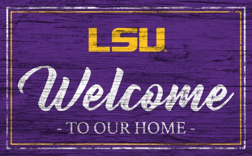 LSU Tigers Team Color Welcome Sign