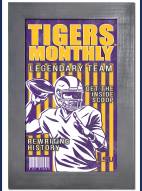 LSU Tigers Team Monthly 11" x 19" Framed Sign