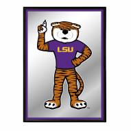 LSU Tigers Vertical Framed Mirrored Wall Sign