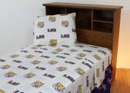 LSU Tigers White Bed Sheets