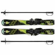 Lucky Bums Kids Snow Skis with Poles