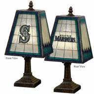 Seattle Mariners MLB Hand-Painted Art Glass Table Lamp