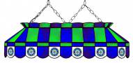 Seattle Mariners MLB Team 40" Rectangular Stained Glass Shade