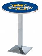 Marquette Golden Eagles Chrome Bar Table with Square Base