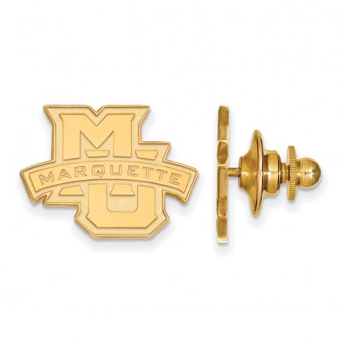 Marquette Golden Eagles Sterling Silver Gold Plated Lapel Pin