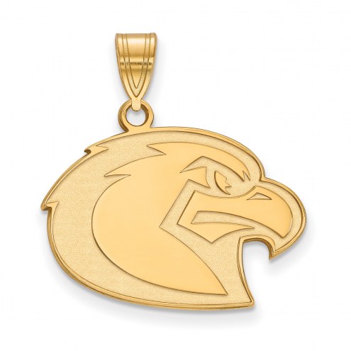Marquette Golden Eagles Sterling Silver Gold Plated Large Pendant