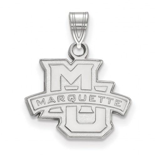 Marquette Golden Eagles Sterling Silver Small Pendant