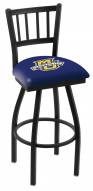 Marquette Golden Eagles Swivel Bar Stool with Jailhouse Style Back