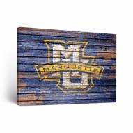 Marquette Golden Eagles Weathered Canvas Wall Art