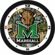 Marshall Thundering Herd Camo Wall Clock