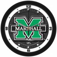 Marshall Thundering Herd Carbon Fiber Wall Clock