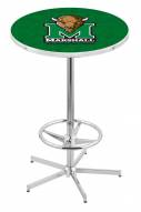 Marshall Thundering Herd Chrome Bar Table with Foot Ring