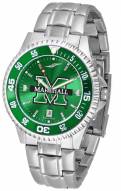 Marshall Thundering Herd Competitor Steel AnoChrome Color Bezel Men's Watch