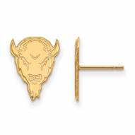 Marshall Thundering Herd Sterling Silver Gold Plated Small Post Earrings
