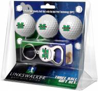 Marshall Thundering Herd Golf Ball Gift Pack with Key Chain