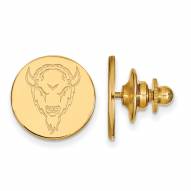 Marshall Thundering Herd Sterling Silver Gold Plated Lapel Pin