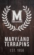 Maryland Terrapins 11" x 19" Laurel Wreath Sign