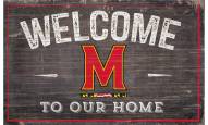 Maryland Terrapins 11" x 19" Welcome to Our Home Sign