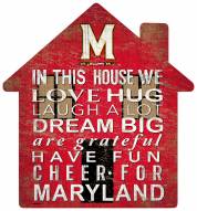 Maryland Terrapins 12" House Sign