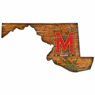Maryland Terrapins 12" Roadmap State Sign