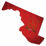 Maryland Terrapins 12" Team Color Logo State Sign
