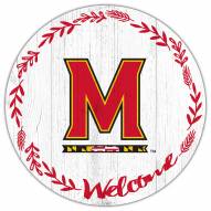 Maryland Terrapins 12" Welcome Circle Sign
