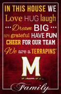 Maryland Terrapins 17" x 26" In This House Sign