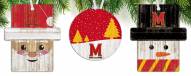 Maryland Terrapins 3-Pack Christmas Ornament Set