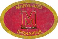 Maryland Terrapins 46" Team Color Oval Sign