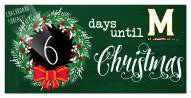 Maryland Terrapins 6" x 12" Chalk Christmas Countdown Sign