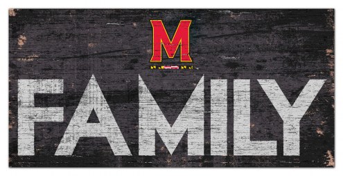 Maryland Terrapins 6&quot; x 12&quot; Family Sign