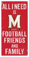 Maryland Terrapins 6" x 12" Friends & Family Sign
