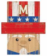 Maryland Terrapins 6" x 5" Patriotic Head