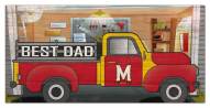Maryland Terrapins Best Dad Truck 6" x 12" Sign