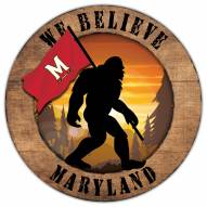 Maryland Terrapins Bigfoot 12" Circle Sign