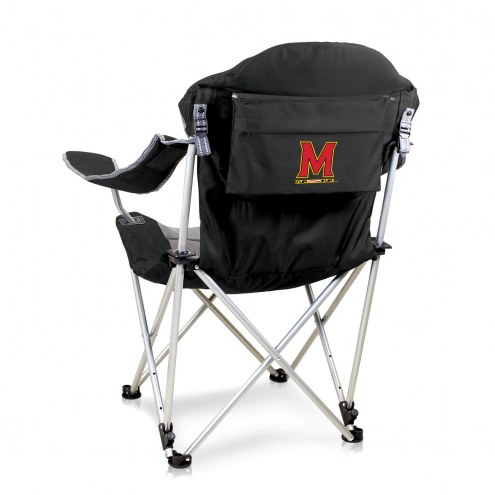 Maryland Terrapins Black Reclining Camp Chair