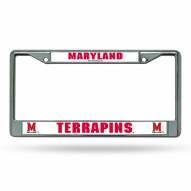 Maryland Terrapins Chrome License Plate Frame