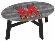 Maryland Terrapins Distressed Wood Coffee Table