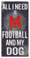 Maryland Terrapins Football & My Dog Sign
