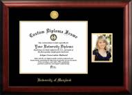Maryland Terrapins Gold Embossed Diploma Frame with Portrait