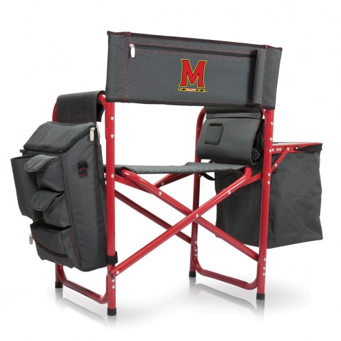 Maryland Terrapins Gray/Red Fusion Folding Chair
