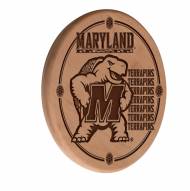 Maryland Terrapins Laser Engraved Wood Sign