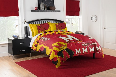 Maryland Terrapins Hexagon Full/Queen Comforter & Shams Set