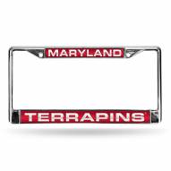 Maryland Terrapins Laser Chrome License Plate Frame