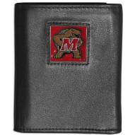 Maryland Terrapins Leather Tri-fold Wallet