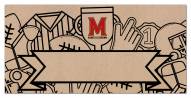 Maryland Terrapins Name Banner Coloring Sign