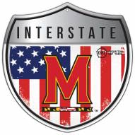 Maryland Terrapins OHT 24" Interstate Metal Americana Sign