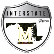Maryland Terrapins OHT Camo Metal 12" Interstate Sign