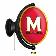 Maryland Terrapins Oval Rotating Lighted Wall Sign